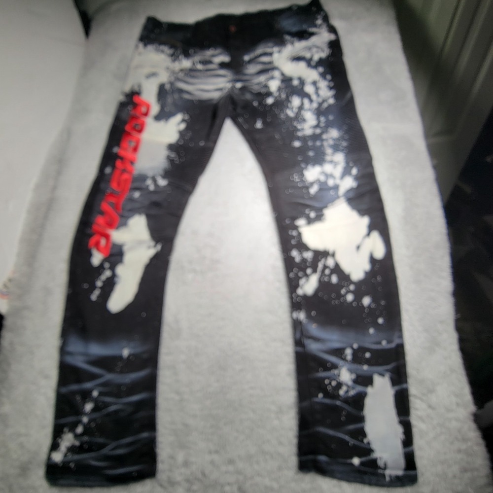 Rockstar Original Men's  40x29" Distressed Jeans